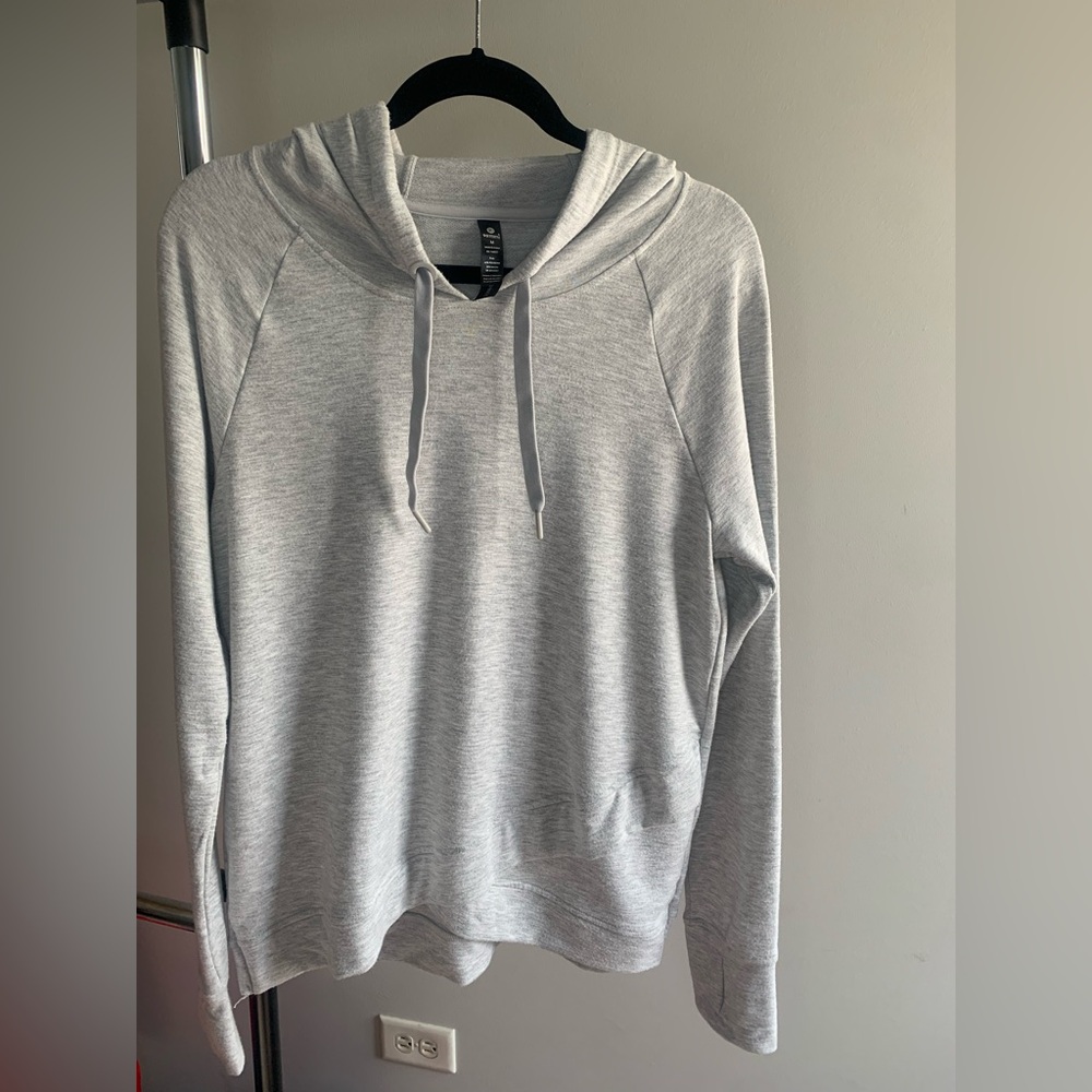 90 Degree By Reflex Light Gray Hoodie